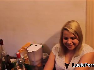 unexperienced girl-on-girl chicks get their narrow snatches slurped and pulverized
